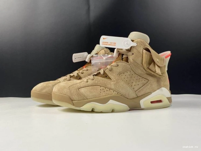 Chep Onekick DH0690-200 Retro Travis Air Jordan British Khaki 6 Scott 0805